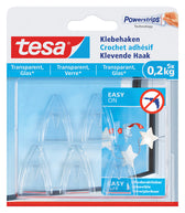 Klevende haak tesa 0.2kg transparant