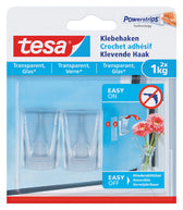 Klevende haak tesa 1kg transparant