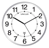 Wandklok Unilux Wave radio dia 30cm zilvergrijs/wt - afbeelding 3