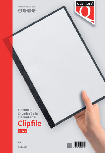 Klemmap Quantore 3mm zwart