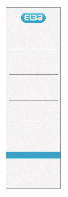 Rugetiket Elba breed 59x190mm zk wt bl 10st