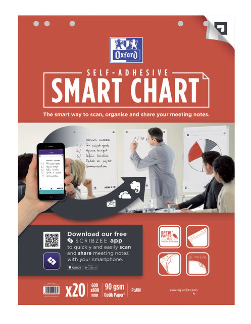 FLIPOVERPAPIER OXFORD SMART 60X80CM BLANCO 90GR