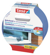 Afplaktape tesa Prof outdoor 25mx38mm blauw