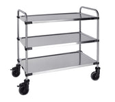 Serveerwagen 3 plateaus 870x570x950mm
