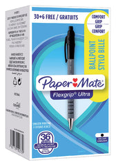 Balpen Papermate Flexgrip Ultra M zwart valuepack - afbeelding 3
