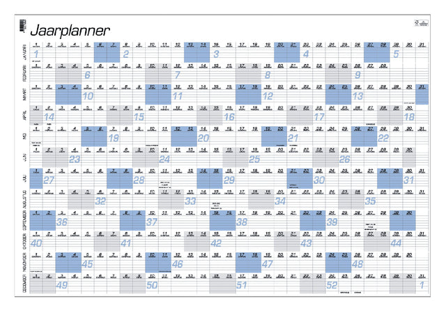 Jaarplankalender 2026 Quantore A1 84x57cm