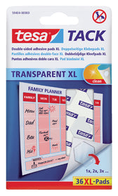 Kleefpads tesa TACK transparant XL 36st