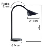 Bureaulamp Unilux Sol led zwart - afbeelding 2