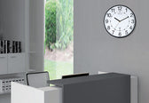 Wandklok Unilux Maxi radio dia 37.5cm zwart/wit - afbeelding 2