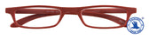 Leesbril I Need You +2.00dpt Zipper rood - afbeelding 2