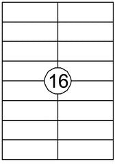 Etiket Avery DP167-100 105x37mm wit 1600stuks - afbeelding 2