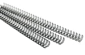Draadrug GBC 8mm US 21rings A4 zilver - afbeelding 2