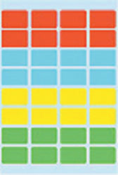 Etiket HERMA 3631 12x19mm assorti 160stuks