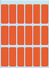 Etiket HERMA 3652 12x34mm rood 90stuks