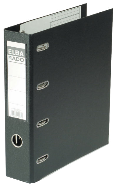 Ordner Elba Rado Plast A4 75mm bank 2mech pvc zw