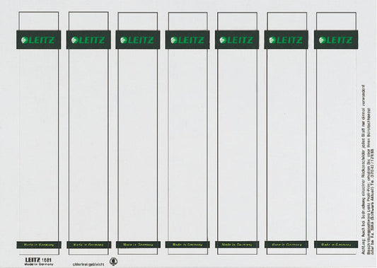 RUGETIKET LEITZ 1681 PRINTBAAR 31X190MM KARTON