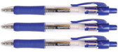 Gelschrijver Quantore grip drukknop 0.7mm blauw - afbeelding 2
