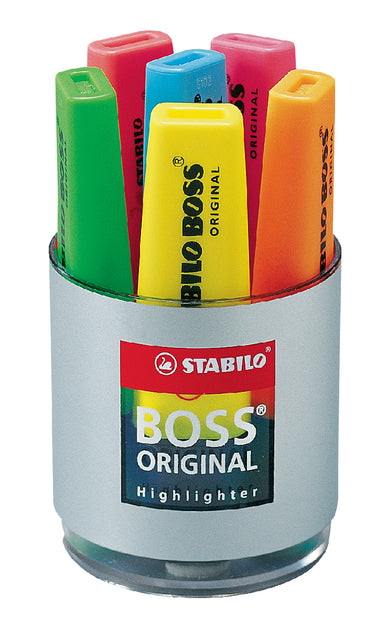Markeerstift STABILO BOSS bureauset 70/6 6st ass