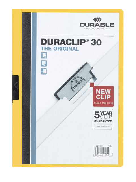 Klemmap Durable Duraclip A4 3mm 30v gl