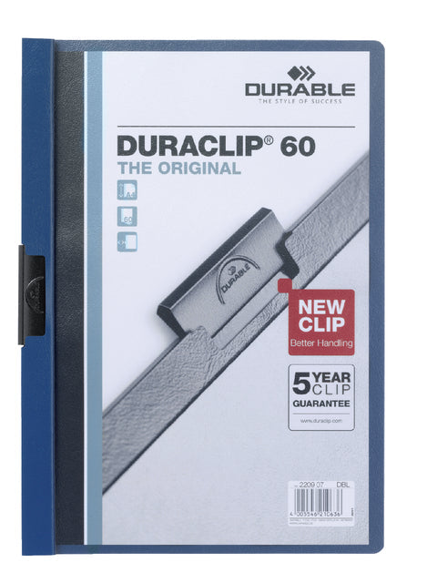 Klemmap Durable Duraclip A4 6mm 60v dbl