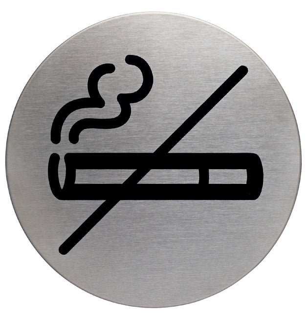 Infobord pictogram Durable niet roken rond 83mm