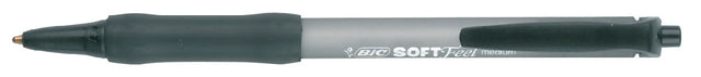 Balpen Bic soft feel clic M zwart