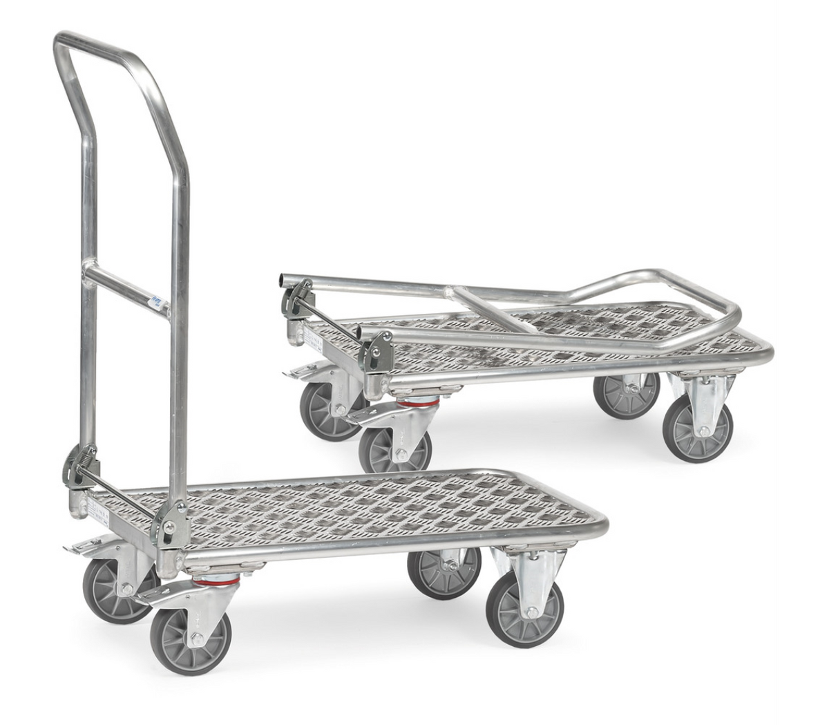 Opklapbare wagen 1133 - aluminium - - Laadvlak 720 x 450 mm