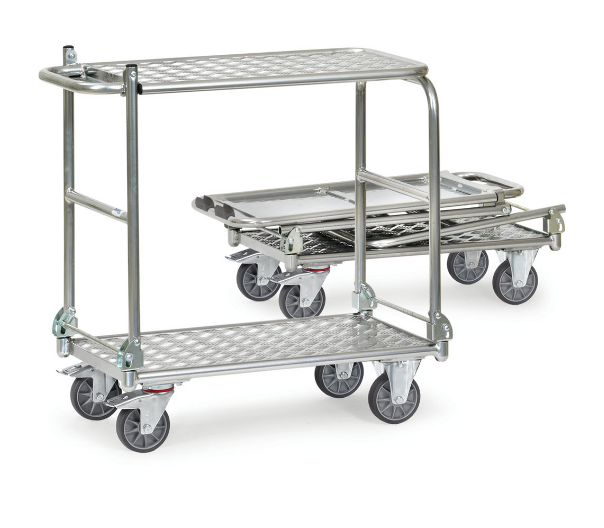 Opklapbare tafelwagen 1181 - aluminium - - Laadvlak 900 x 600 mm