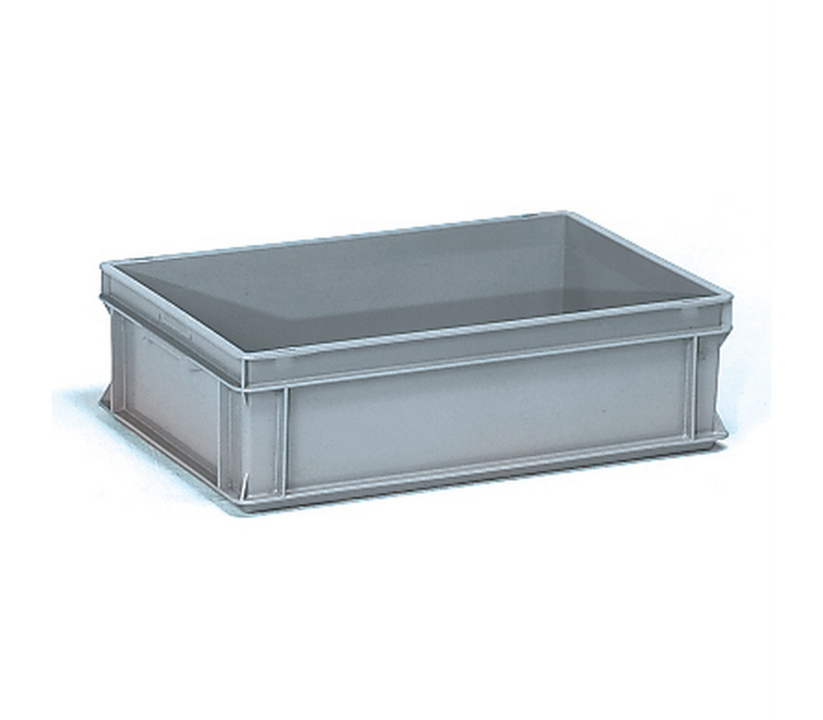 Eurobak 600 x 400 x 170 mm 30 ltr - Grijs, 2 schelpgrepen