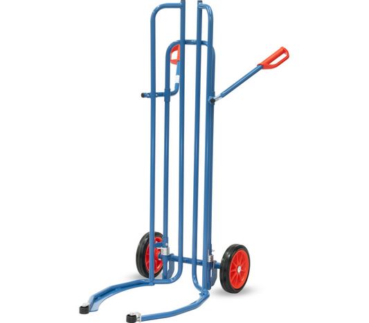 Banden steekwagen 2034A met aanlooprollen - Massief rubber 250 x 60 mm