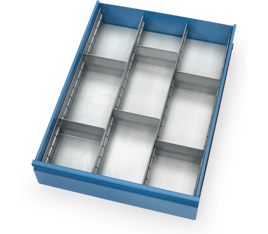 Schuiflade indelingsset - toebehoren - - Voor 1 schuiflade van tafel- en werkplaatswagens