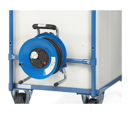 Kabeltrommel - toebehoren - - Incl. aanbouwset voor tafelwagens 1250 x 800 mm