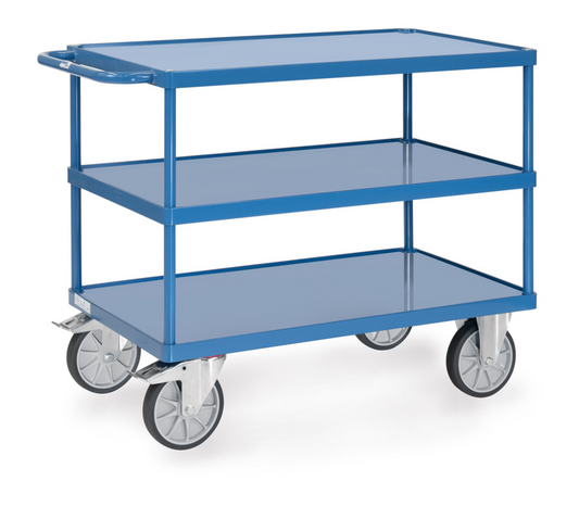 Tafelwagen 2421W -platformen van staalplaat + rand - Laadvlak 1.000 x 600 mm