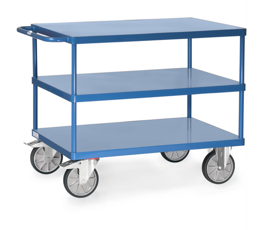 Tafelwagen 2422B - staalplaat platformen - Laadvlak 1.000 x 700 mm
