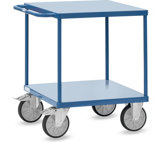 Tafelwagen 2497B - staalplaat platformen - Laadvlak 700 x 700 mm