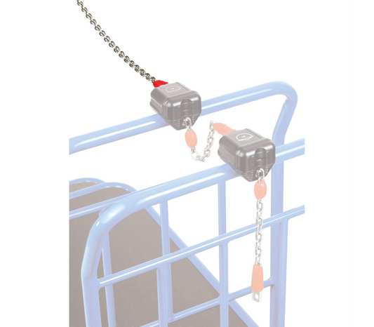Wandketting t.b.v. statiegeldslot - 1,20 m. lang