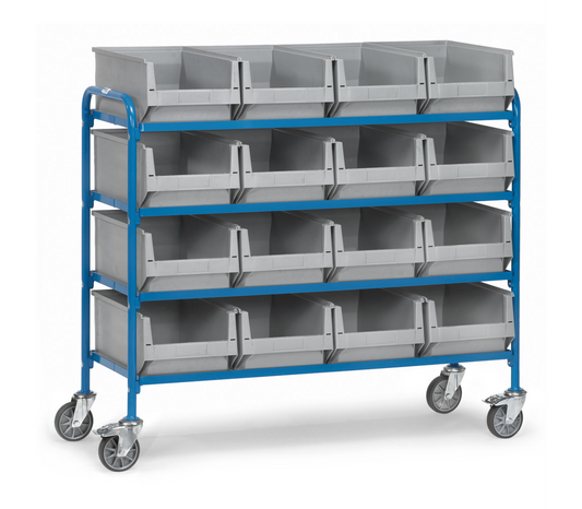 Bijzetwagen 32951 - met 16 bakken - Laadvlak 1.250 x 470 mm