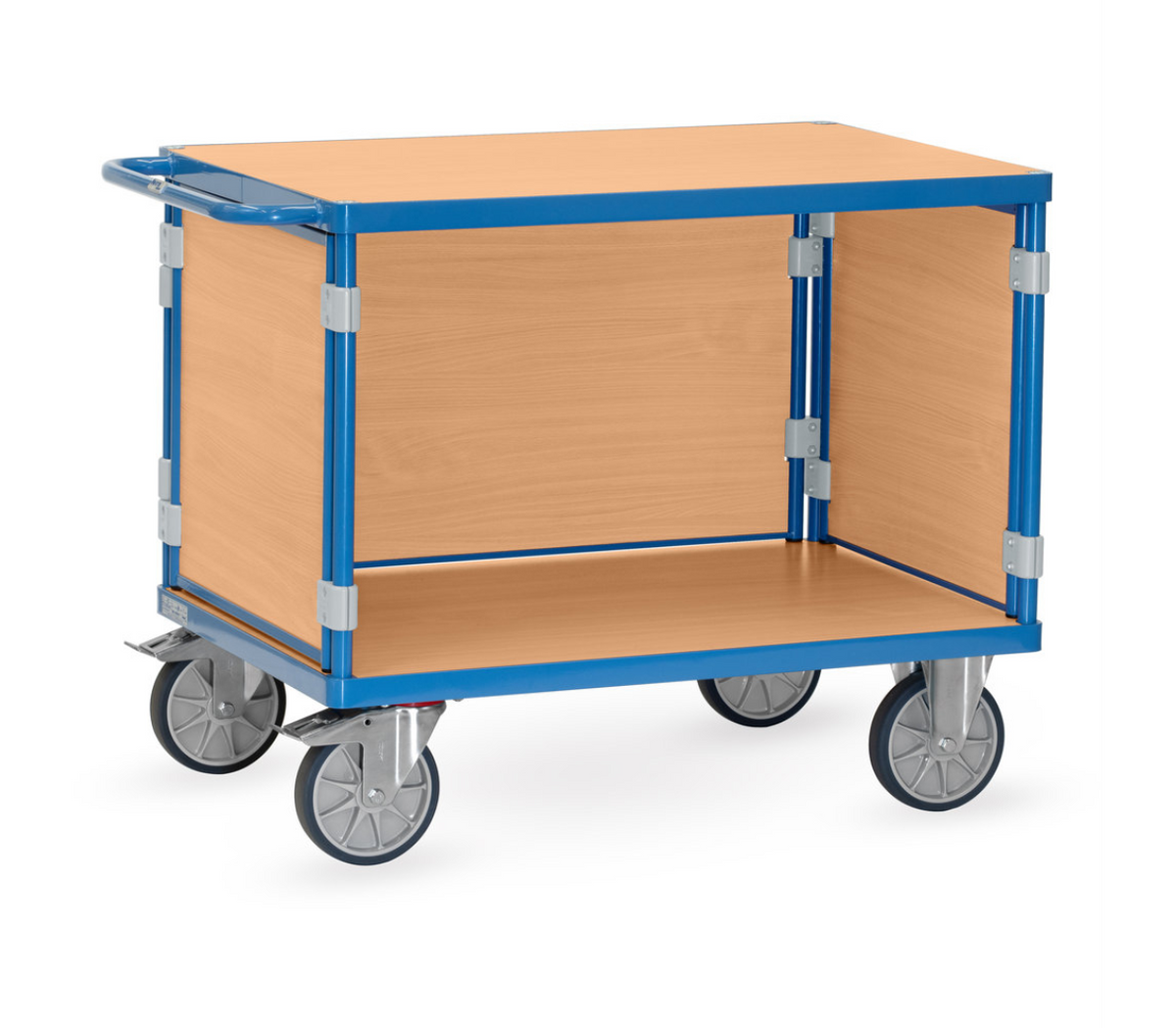 Tafelwagen 3402 - met 3 wanden - Laadvlak 1.000 x 700 mm