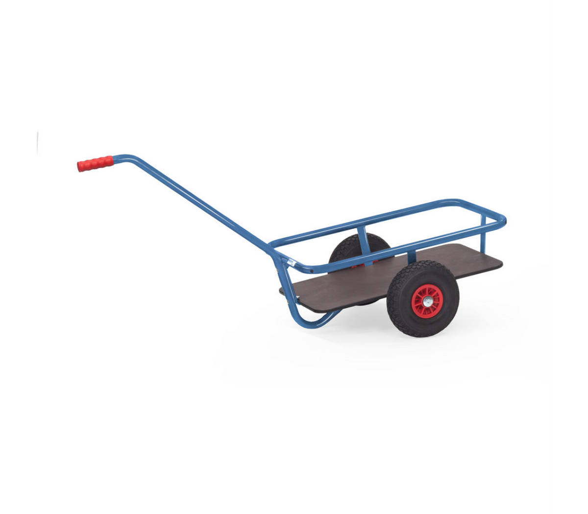Handtrekwagen 4091P - polyurethaan wielen - met watervast platform 690 x 356 mm