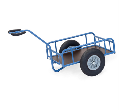 Handtrekwagen 4104L - lucht wielen - met watervast platform 845 x 545 mm