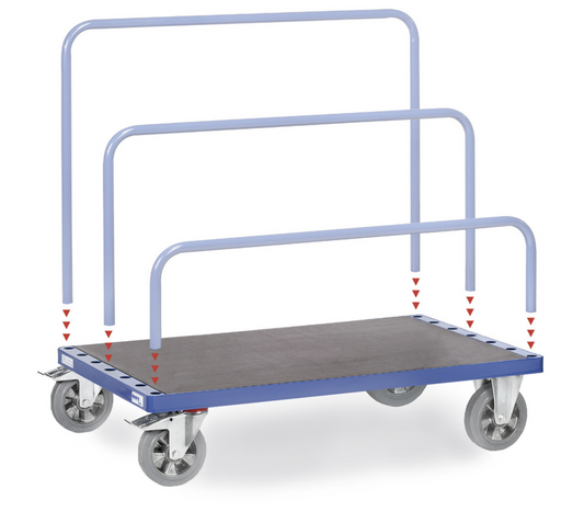 Platenwagen 4465-1 - zonder beugels - Laadvlak 1.600 x 800 mm - 1200 kg