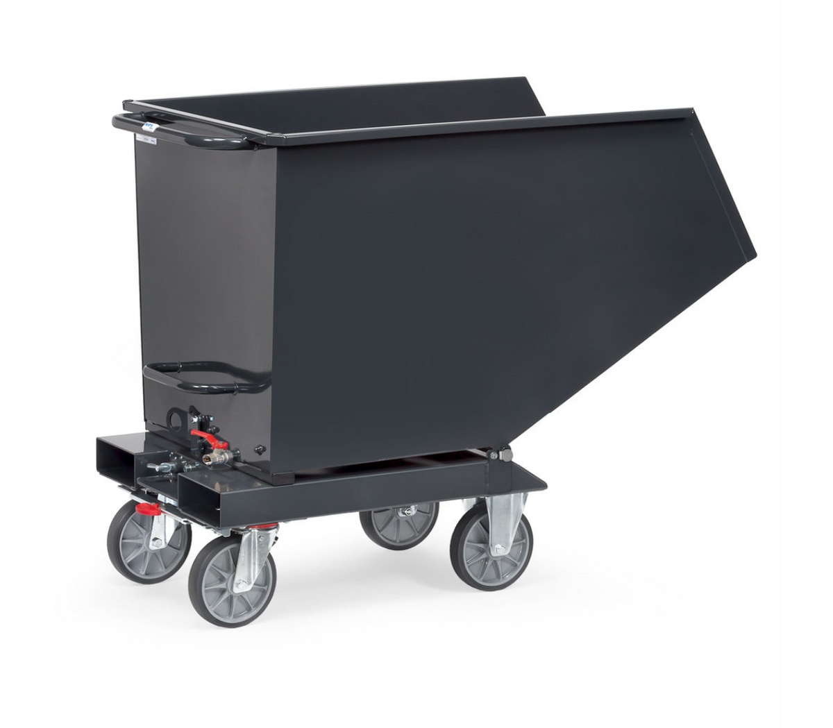 Stalen bakwagen 4702A-7016 met aftapkraan - Bakmaat 1.214 x 669 x 708 mm