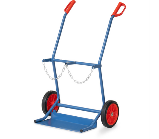 Gasflessenwagen 52204V - Massief rubber wielen 260 x 56 mm
