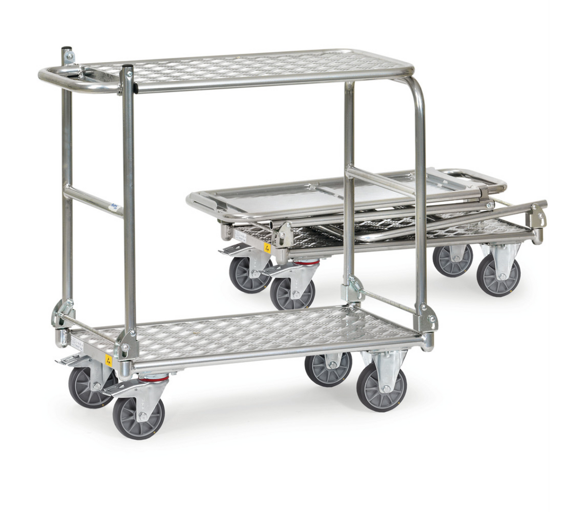 ESD-Opklapbare tafelwagen 91181 - aluminium - - Laadvlak 900 x 600 mm