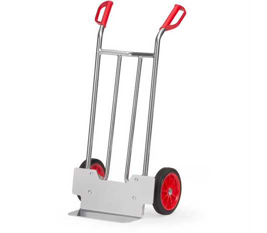 Alu steekwagen A1115V - Massief rubber wielen 260 x 56 mm
