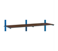 Legborden voor draagarmwagen met PVC, toebehoren, 2000 x 600 mm, incl. bevestigingsmateriaal