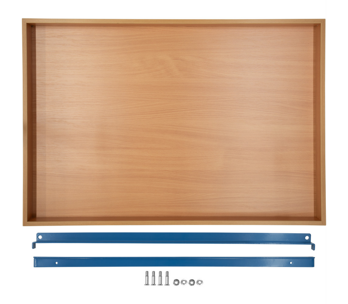 Etage met rand 850 x 500 mm - toebehoren - - Met 1 paar etagedragers