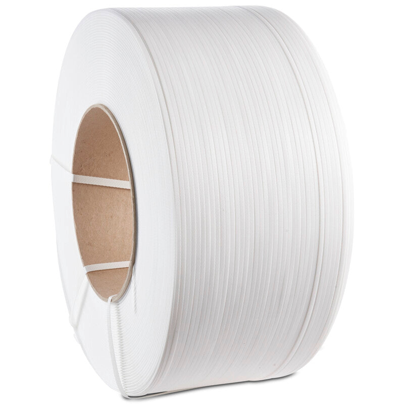 PP strappingband wit 12 mm x 3000 m – kern 200 mm
