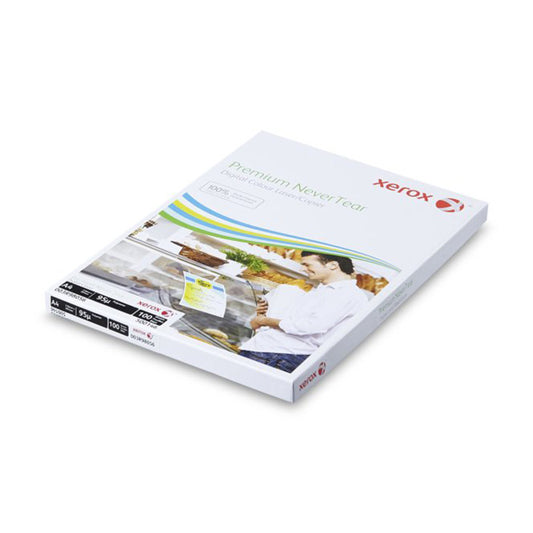 Xerox NeverTear zelfklevende folie transparant glans (permanent)
