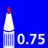 Viltstift eddING 404 rond 0.75mm rood - afbeelding 5